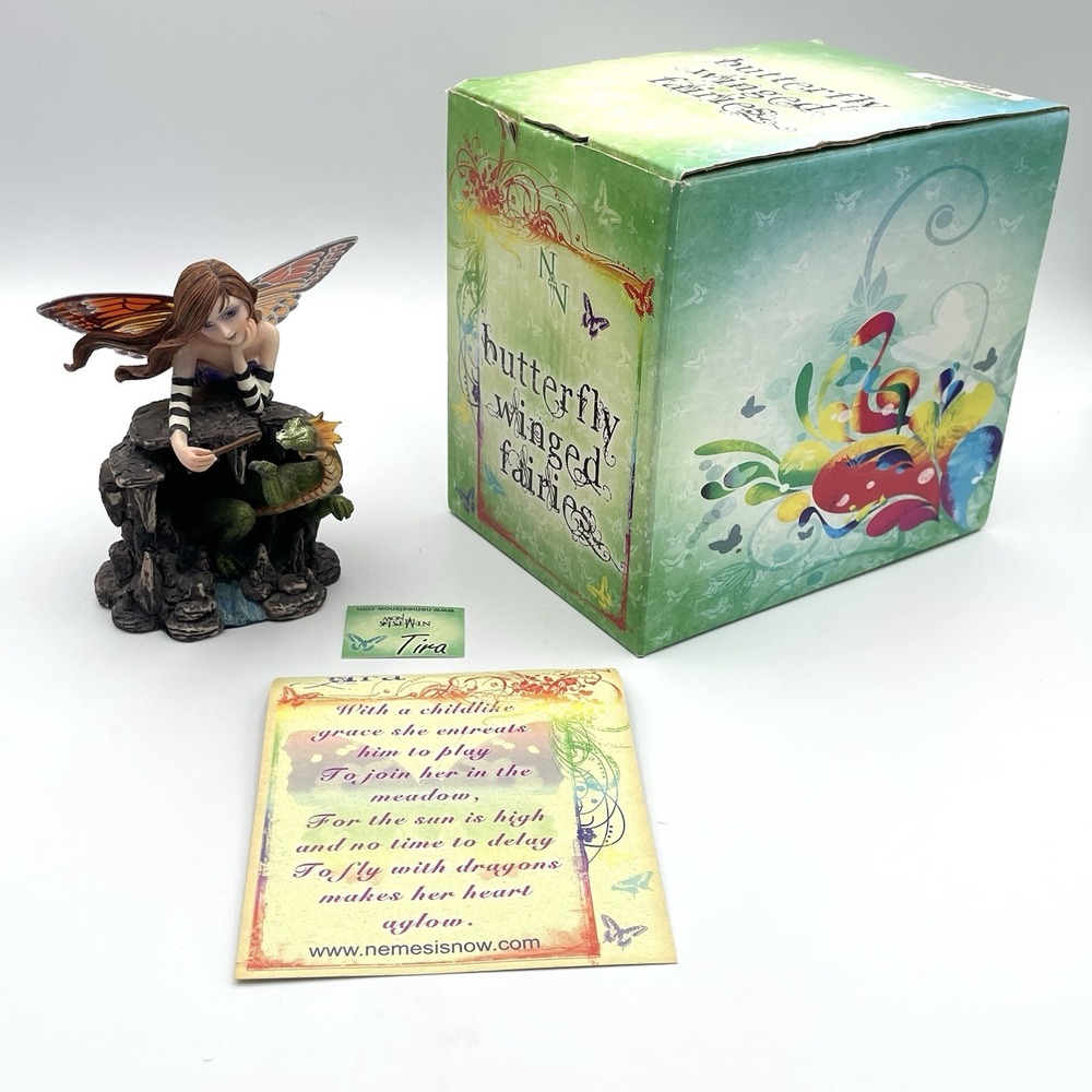 Nemesis‎ Now Tira Butterfly Winged Fairy Dragon Figurine W/ Box Item 8666